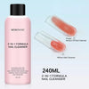 8oz Nail Cleanser 2 in 1 (Poly Nail Extension Gel Slip Solution+Professional Nail Cleanser) Nail Polish Remover Lint-free Slip