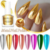 7ML Super Bright Gold Metallic Nail Polish Quick-Dry
