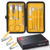10-Piece Manicure & Pedicure Nail Kit – Yellow Travel Case
